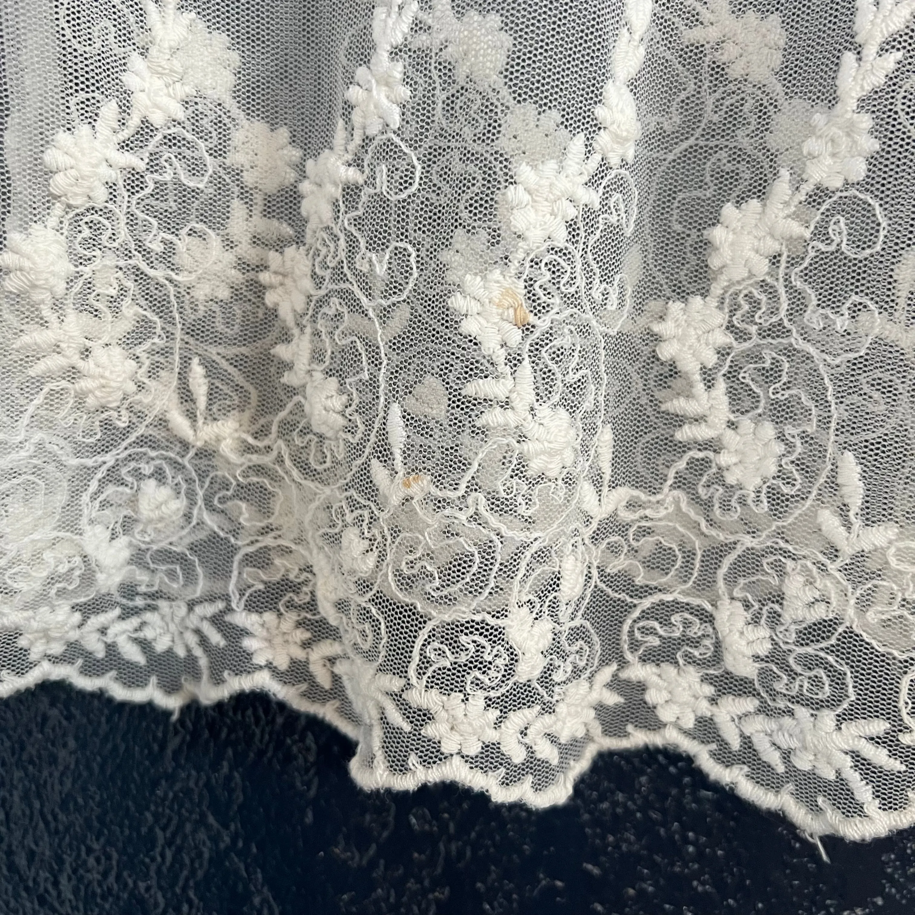 Free People Angel Wings Sheer Eyelet Lace Panel Blouse