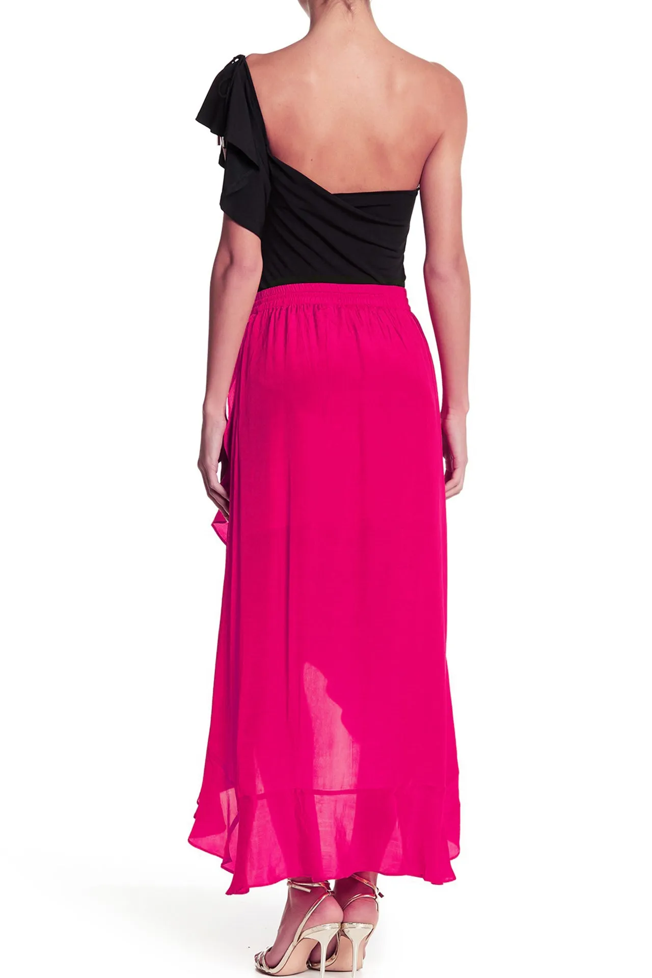 Fuchsia Ruffle Skirt