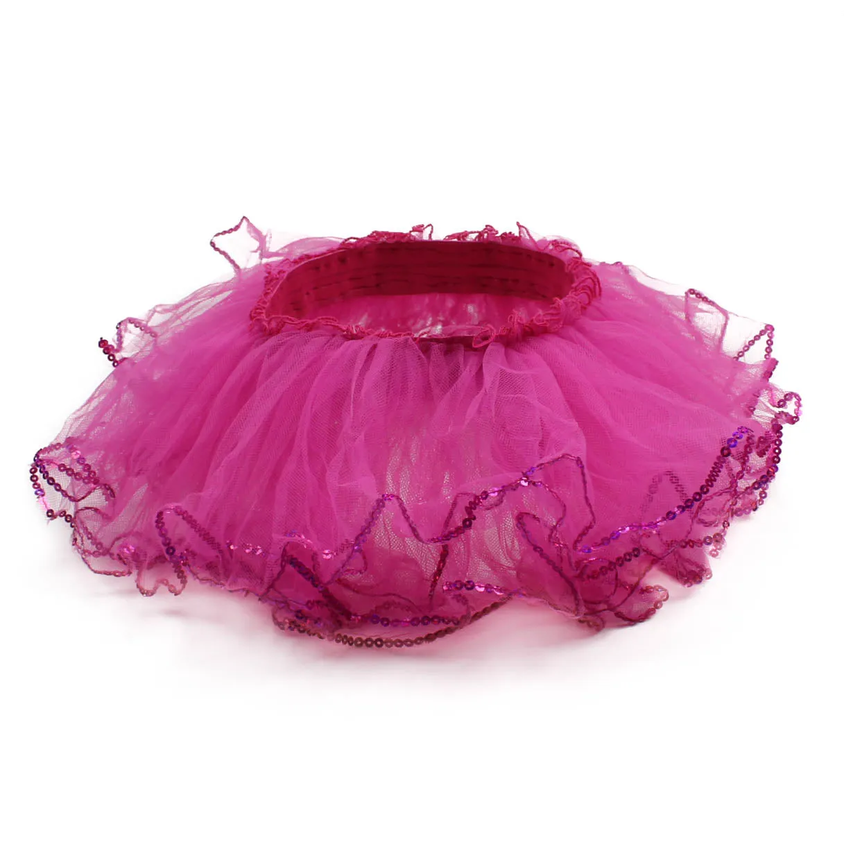 Fuchsia Toddler Tutu with Sequins Trim, 2 - 6 Year