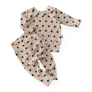 Funky Florals in Cocoa Lounge Set