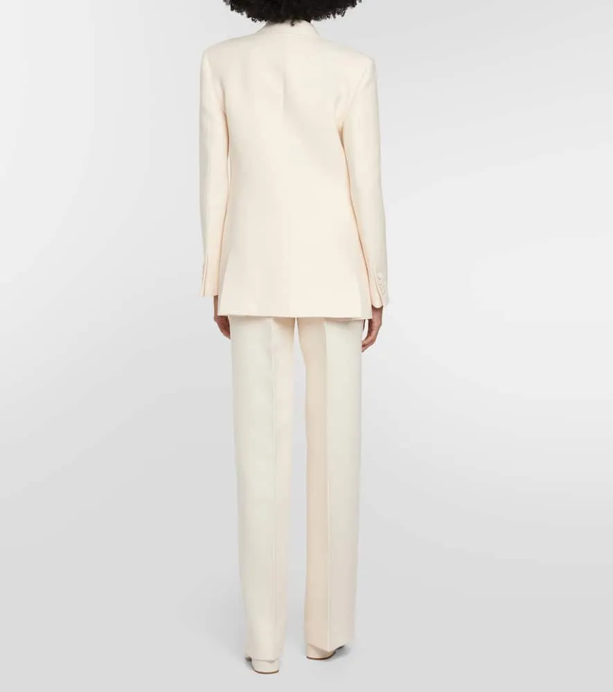 Gabriela Hearst Kees double-breasted wool and silk blazer