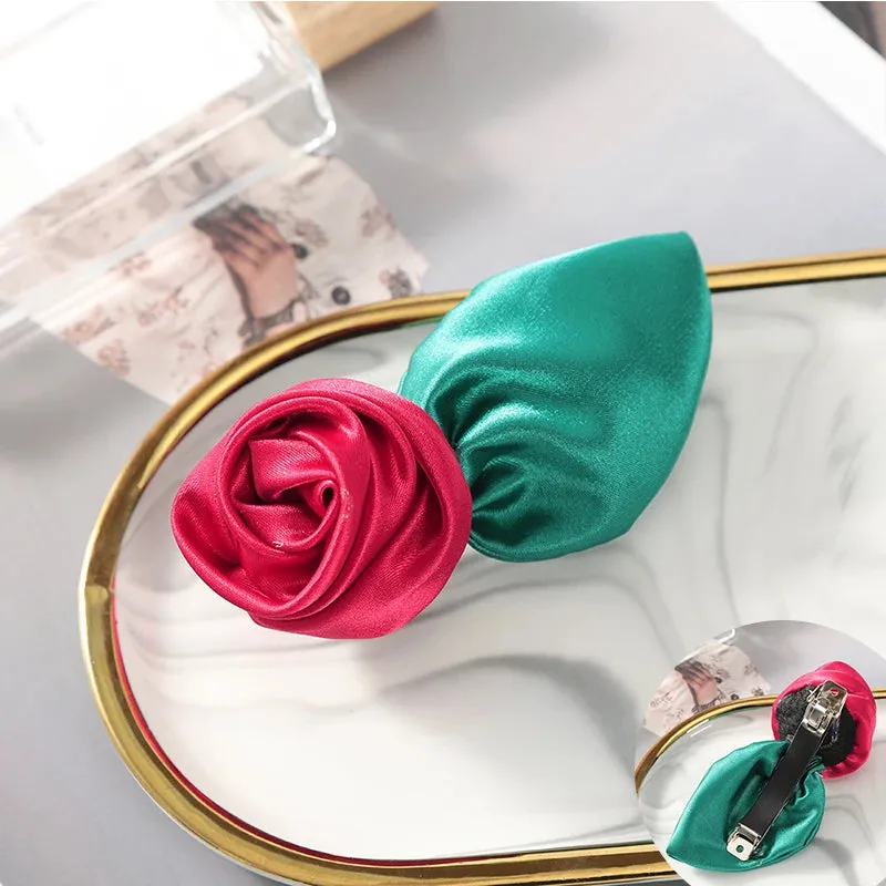 Georgiana Satin Flower Hair Pins