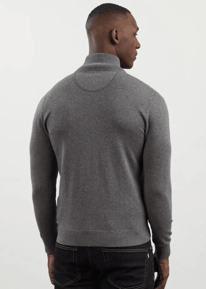 Gilet zippé Eden Park gris