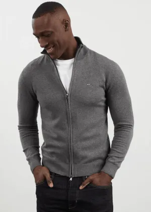 Gilet zippé Eden Park gris
