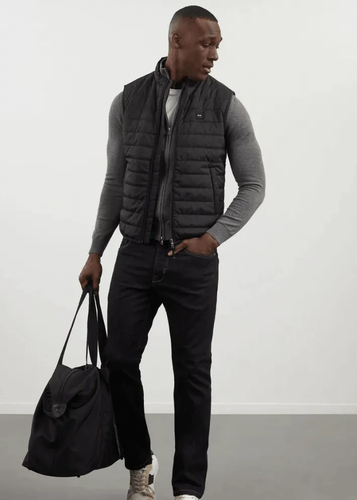 Gilet zippé Eden Park gris
