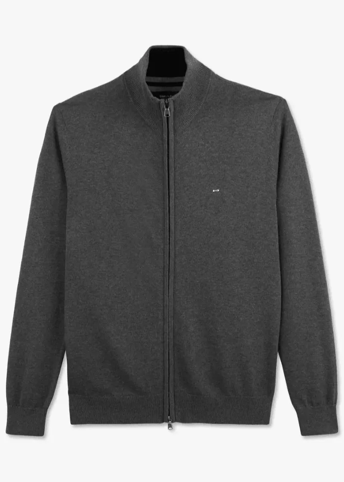 Gilet zippé Eden Park gris