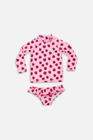 Girl swimsuit 2 piece set - Wild Berries