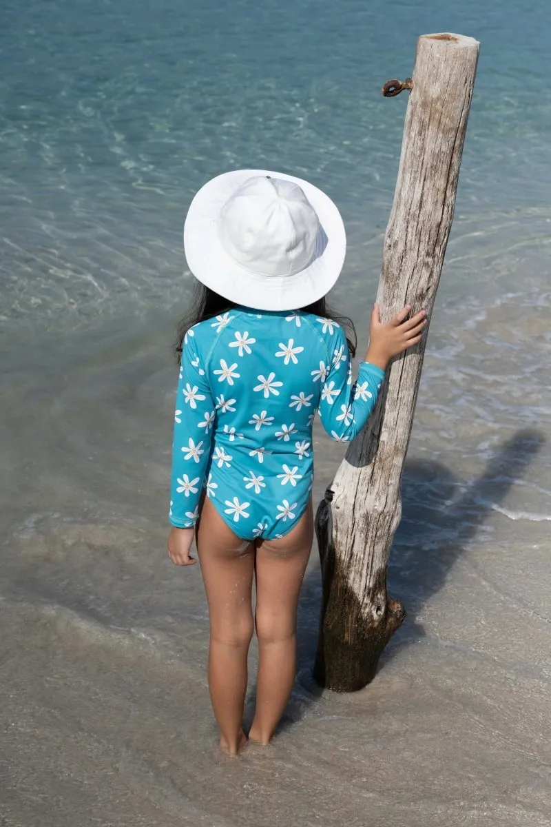 Girl swimsuit - Tropical flowers