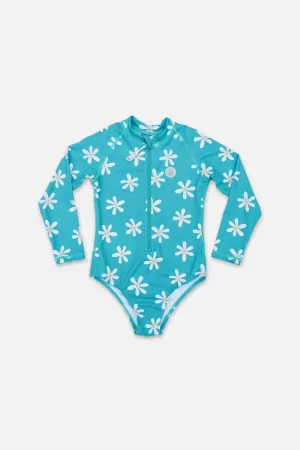 Girl swimsuit - Tropical flowers