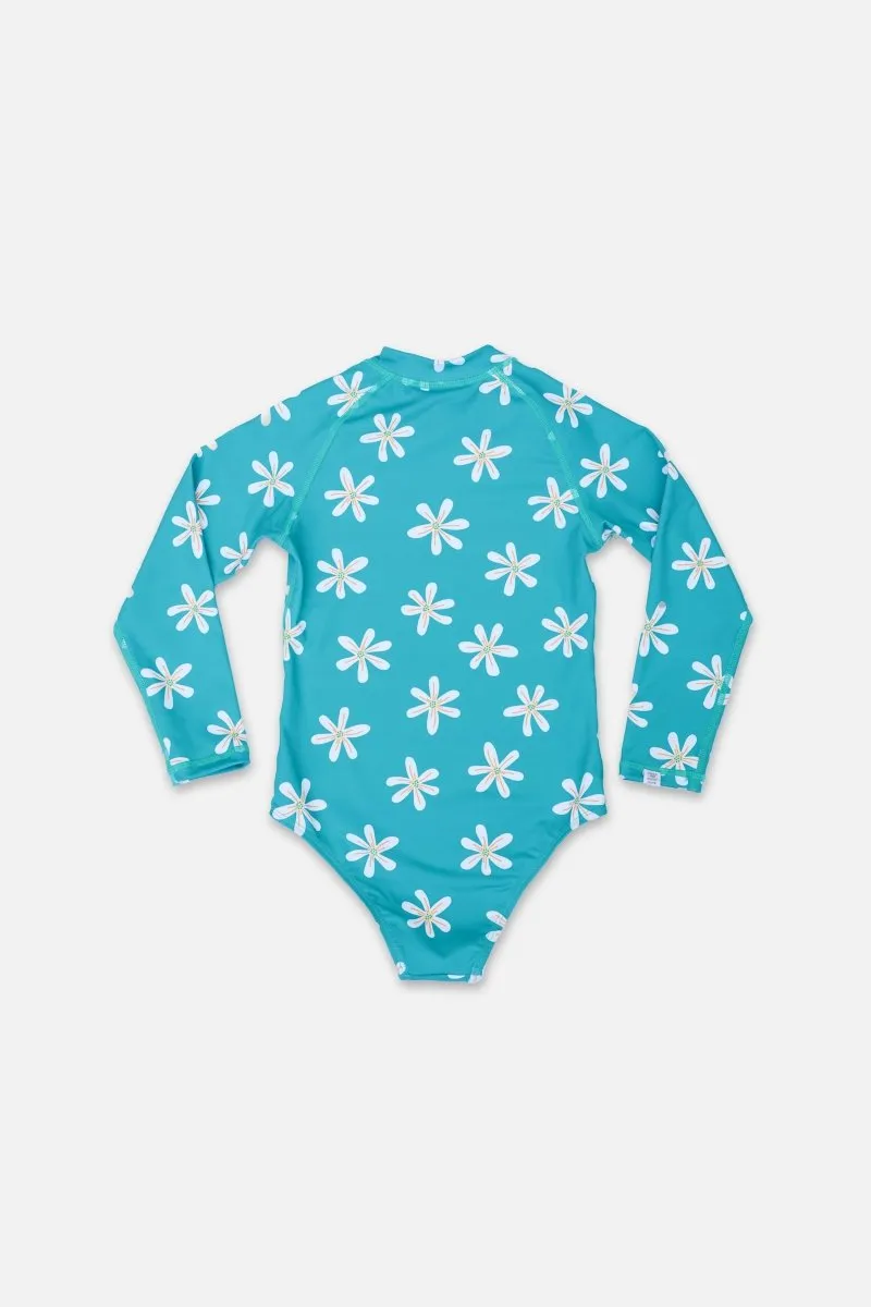 Girl swimsuit - Tropical flowers