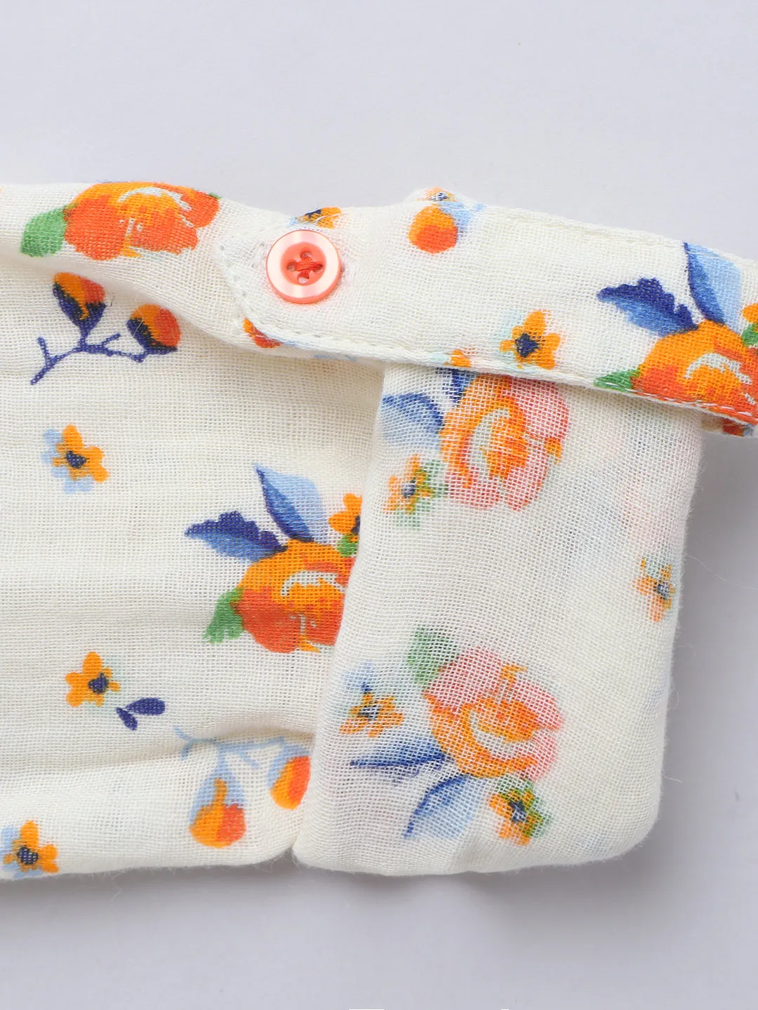 Girls Cotton Floral Shirt