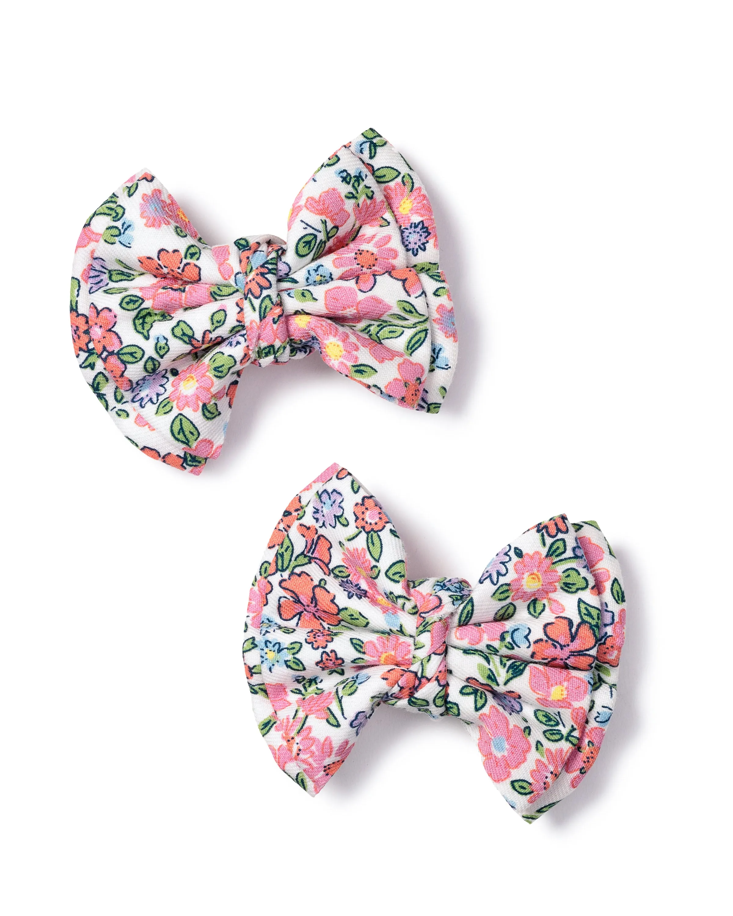 Girl's Hair Bows in Fleurs de Rose