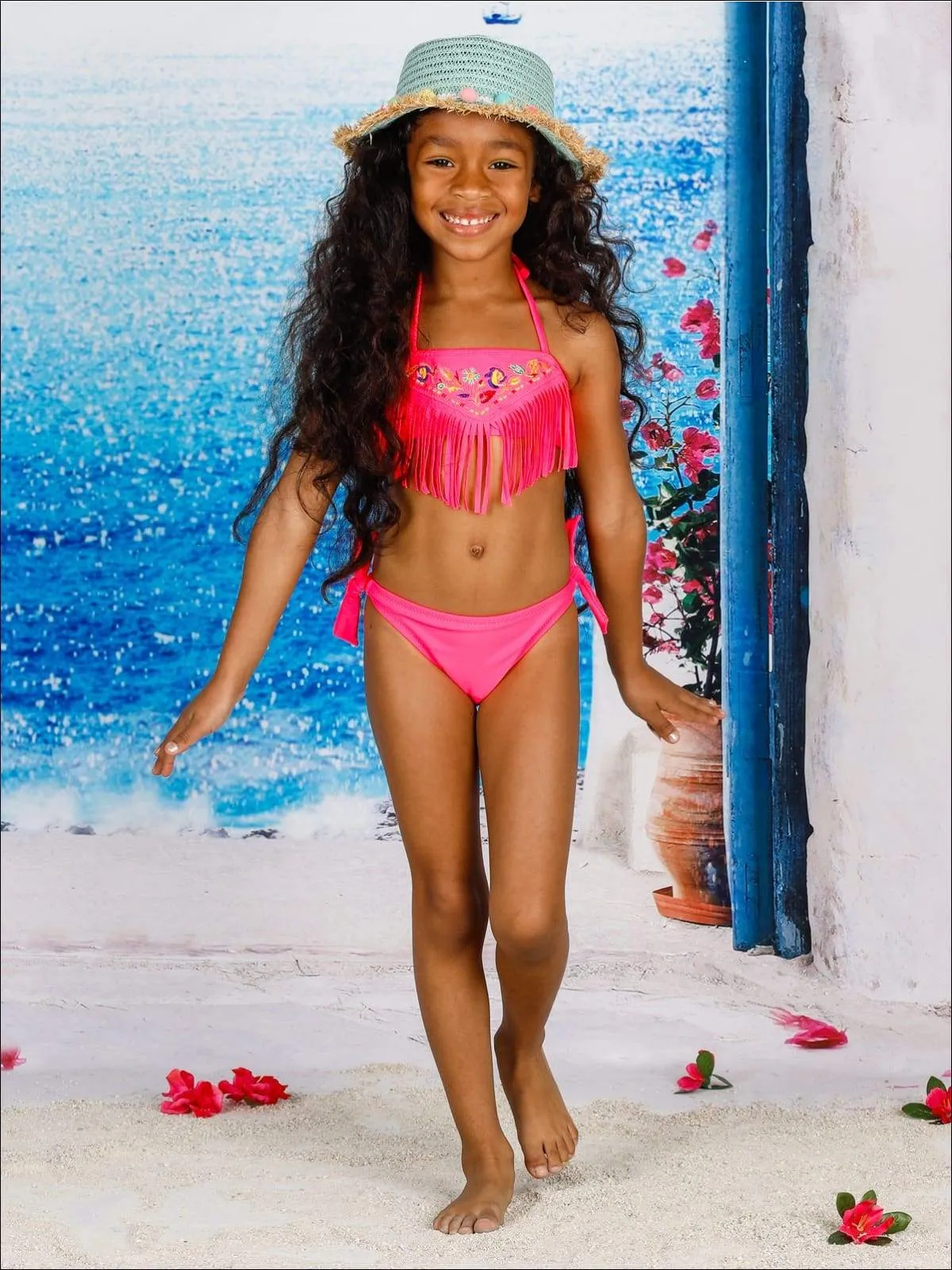 Girls Island Side Two Piece Swimsuit
