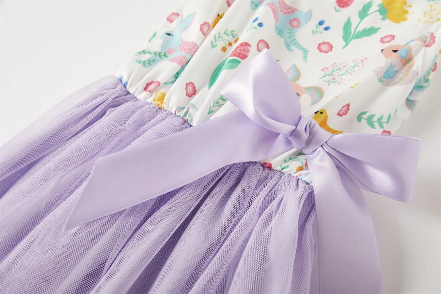 Girls Sleeveless Dress Toddler Bunny Tutu Sundress Casual Party Dresses