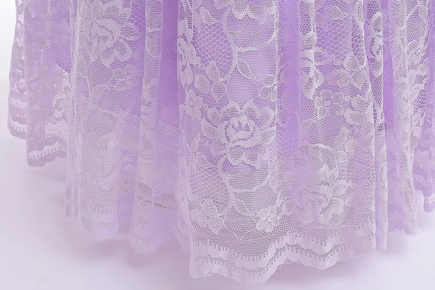 Glamulice Full Lace Flower Girls Dress Long A Line Bridesmaid Wedding Tulle Dresses Birthday Formal Party Ball Gown