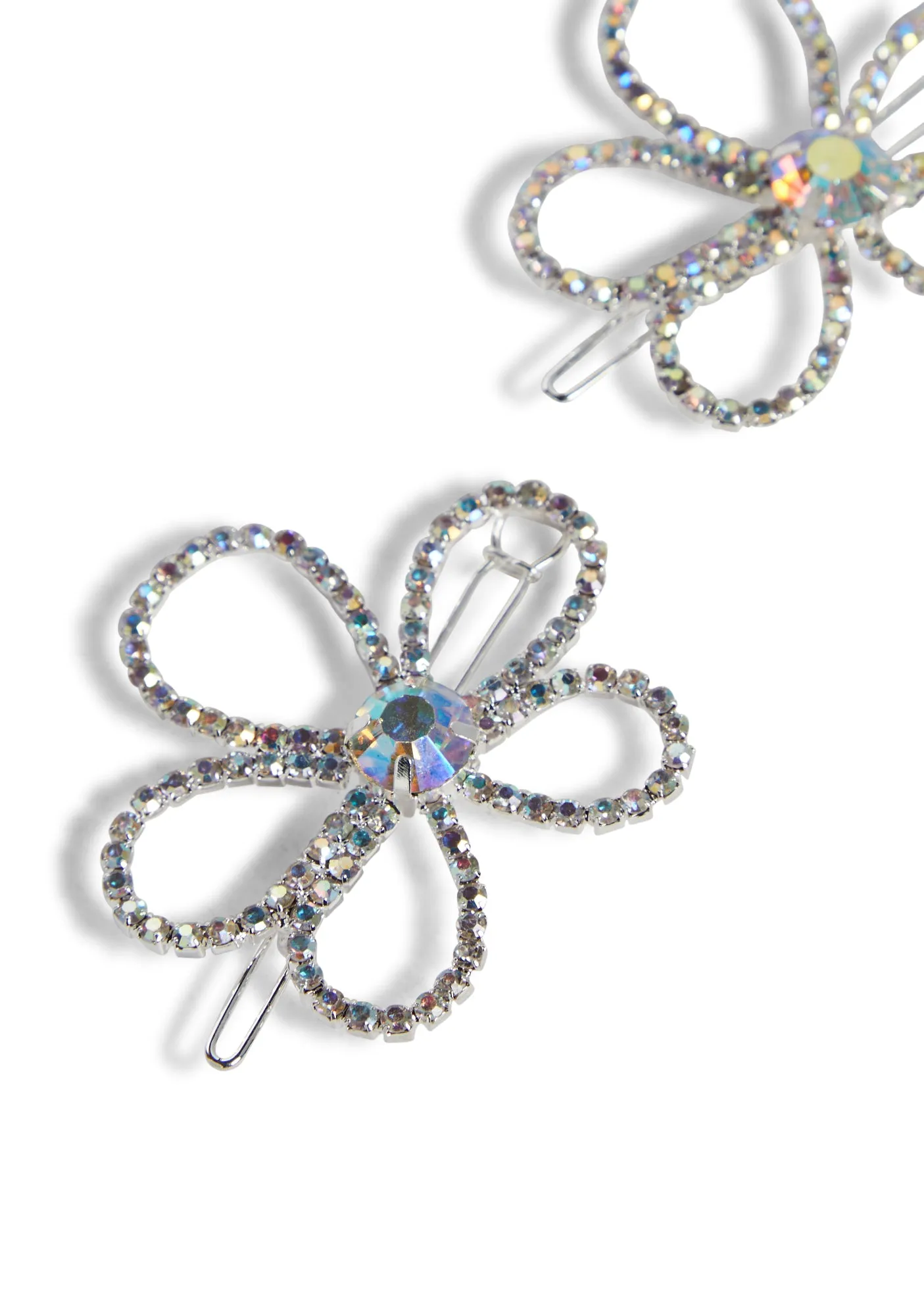 Glitzy Daisy Girl Hair Clips
