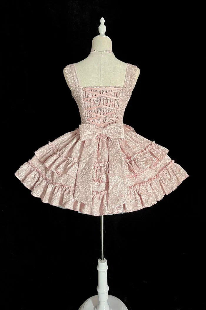 Gothic Lolita Skirt Set Blood Rose Skirt Corset Multicolor