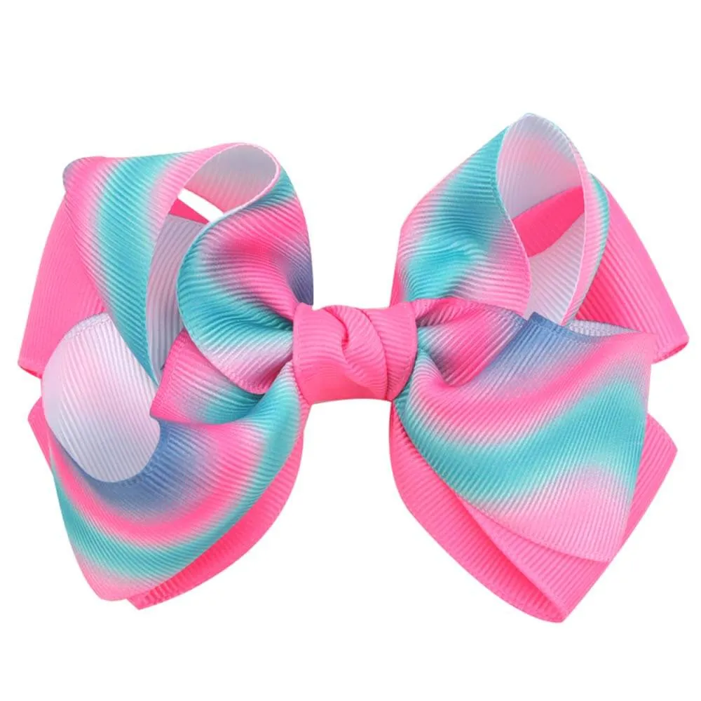 Gradient Grosgrain Girl Hair Bows