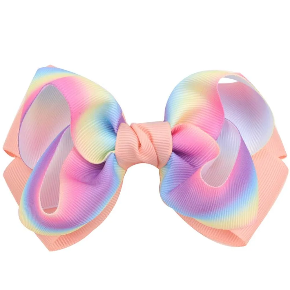 Gradient Grosgrain Girl Hair Bows