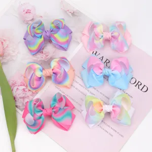 Gradient Grosgrain Girl Hair Bows