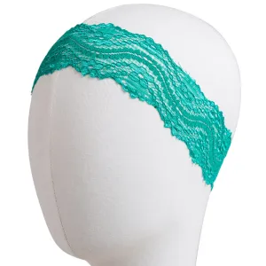 Green Stretch Lace Headband