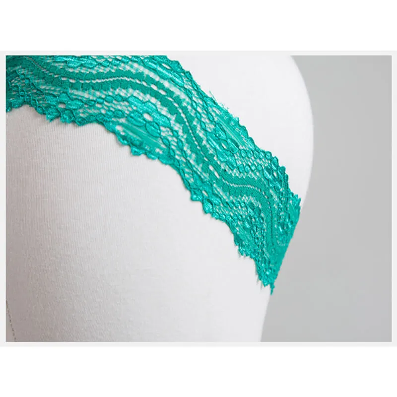 Green Stretch Lace Headband