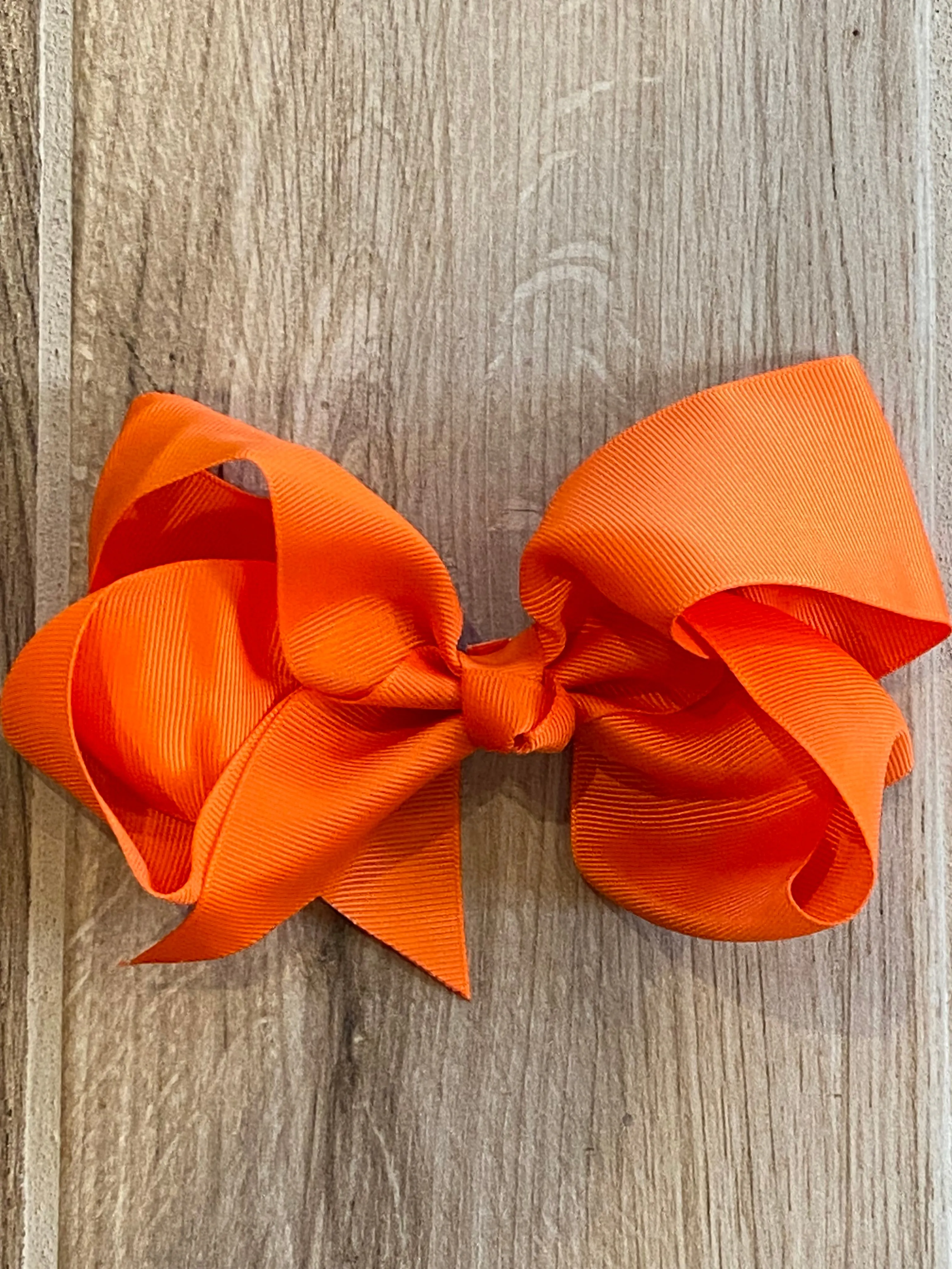 Hair Bow - Orange