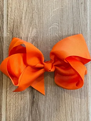 Hair Bow - Orange