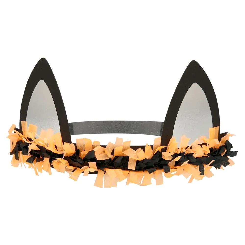 Halloween Cat Ear Headbands (x8)