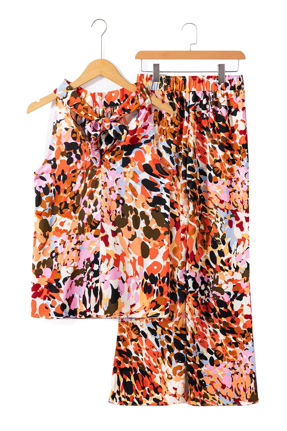 Halter Tank Top and Pants Set