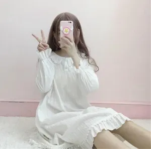 Harajuku Lace Ruffles Loosed Pajamas