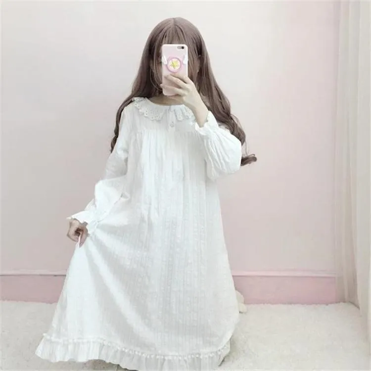 Harajuku Lace Ruffles Loosed Pajamas