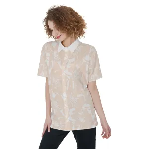 Hawaii Blush - Short Sleeve Shirt With Pocket