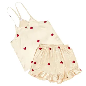 Heart Cami & Shorts Pajamas