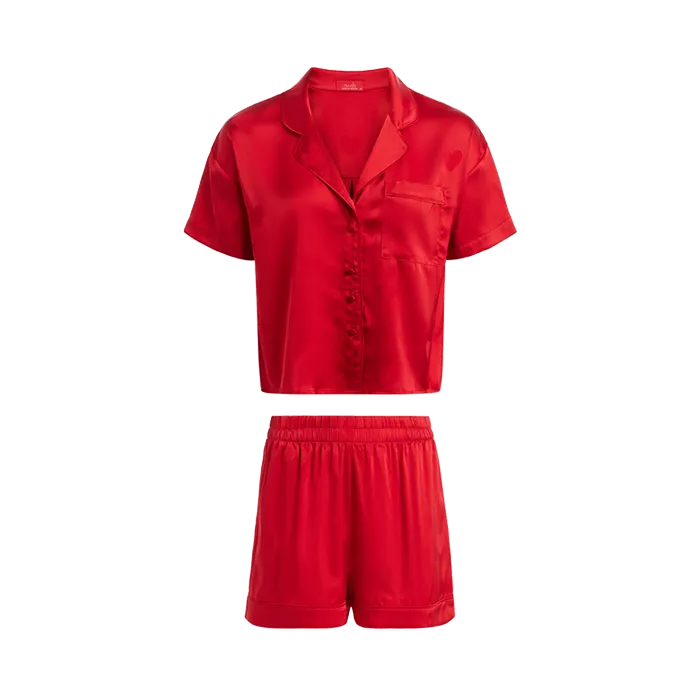 Heart Pajama Set | Cherry