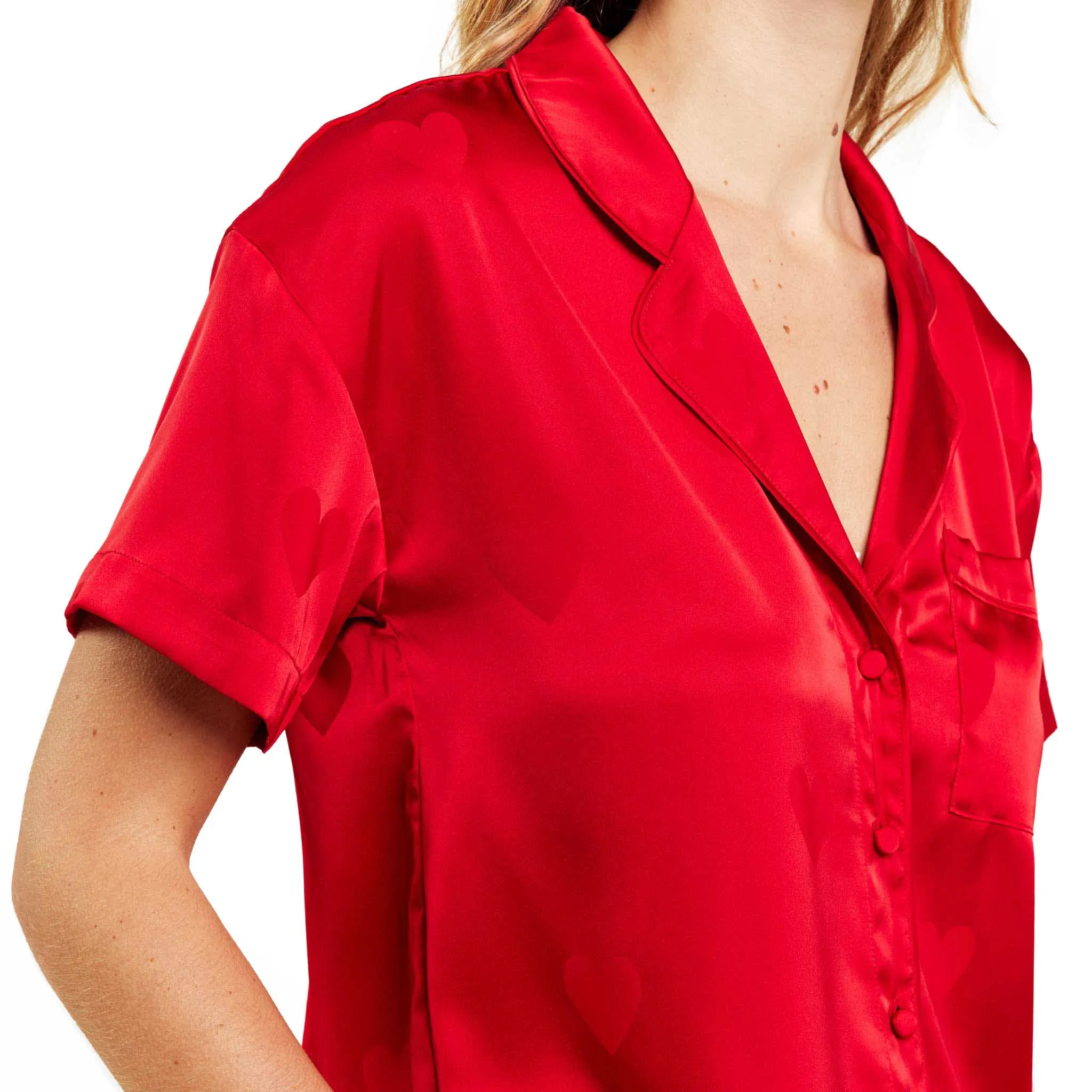 Heart Pajama Set | Cherry