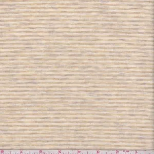 Heather Maize/White Stripe Rayon Jersey Knit Fabric