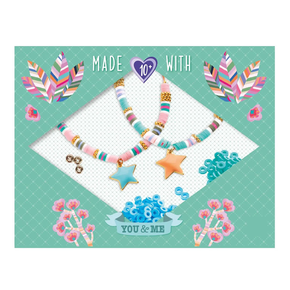 Heishi Stars You And Me Twin Bracelets Craft Kit by Djeco