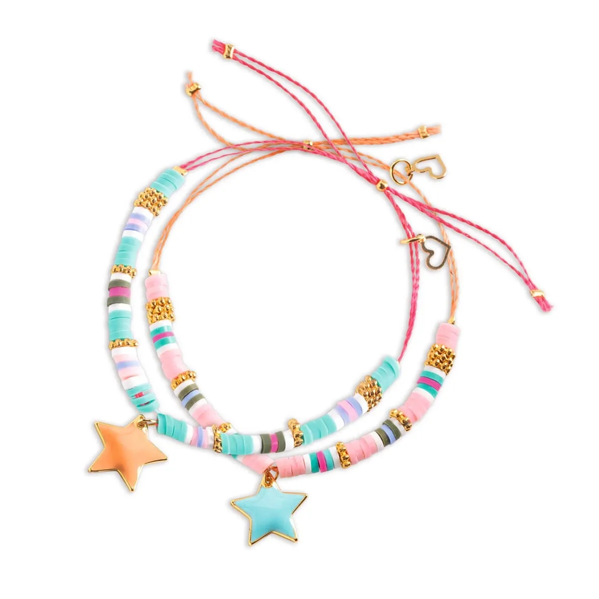 Heishi Stars You And Me Twin Bracelets Craft Kit by Djeco