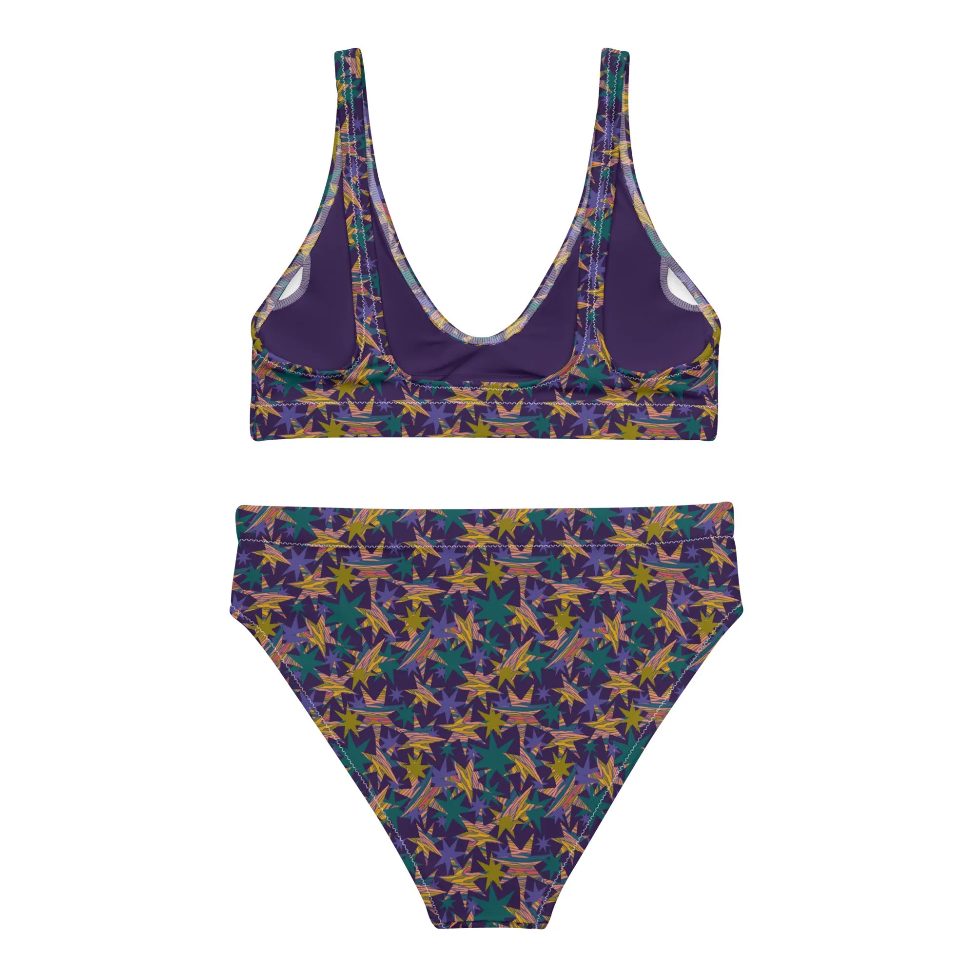High Waisted Bikini Womens (Glamourange Luxury Bikini High Waisted - 0020 Patterns Model)