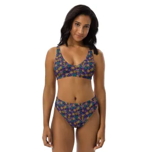 High Waisted Bikini Womens (Glamourange Luxury Bikini High Waisted - 0020 Patterns Model)