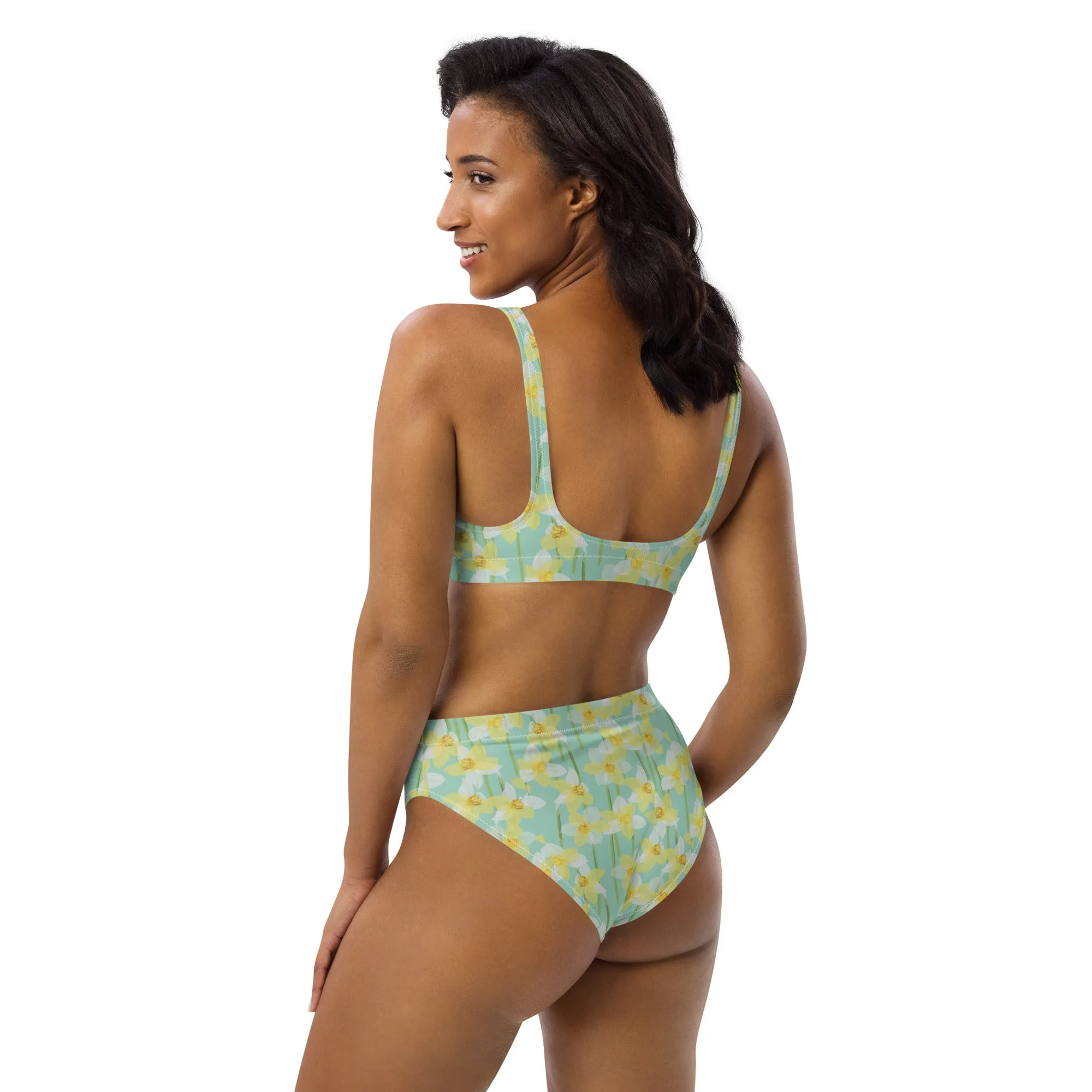 High Waisted Bikini Womens (Glamourange Luxury Bikini High Waisted - 0074 Patterns Model)