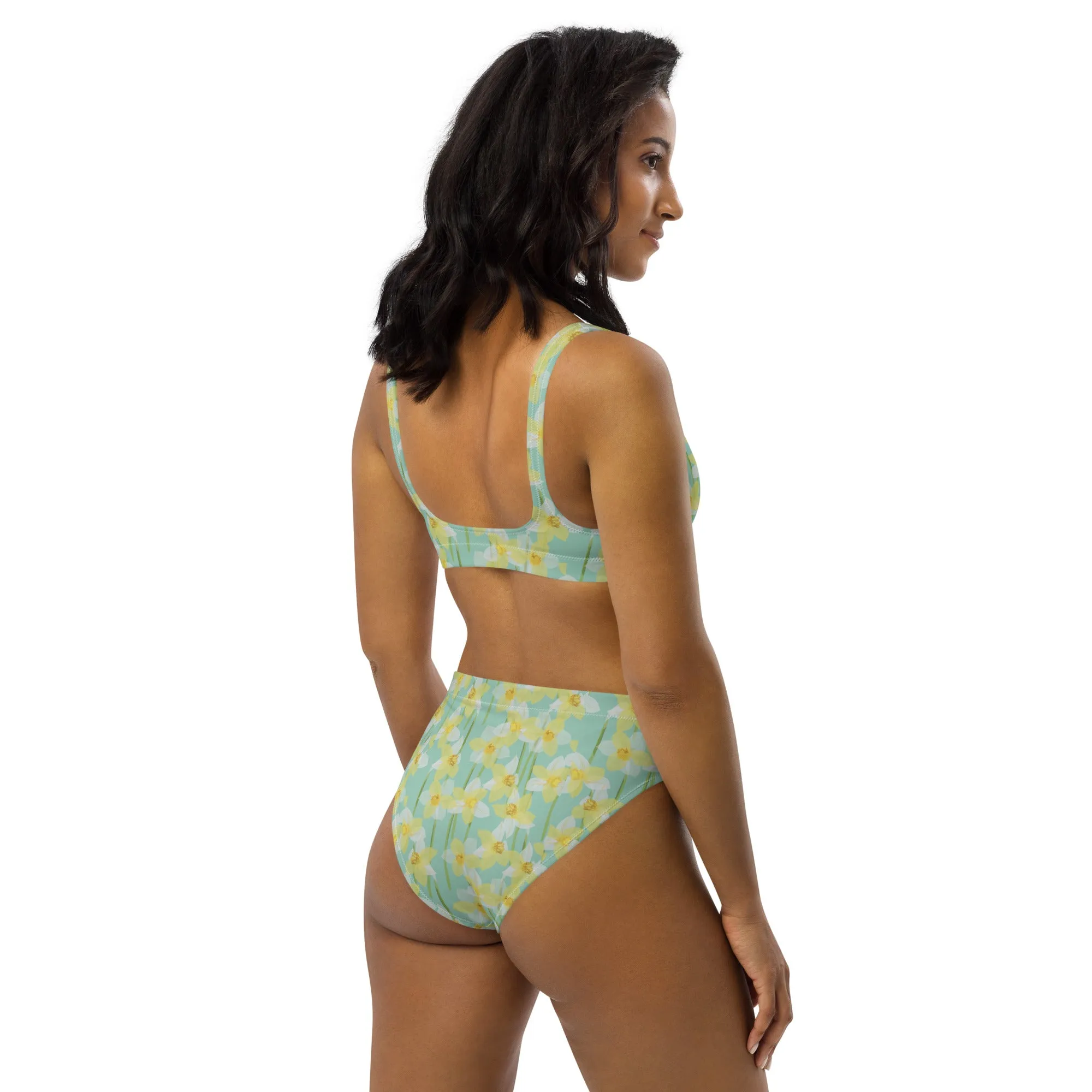 High Waisted Bikini Womens (Glamourange Luxury Bikini High Waisted - 0074 Patterns Model)