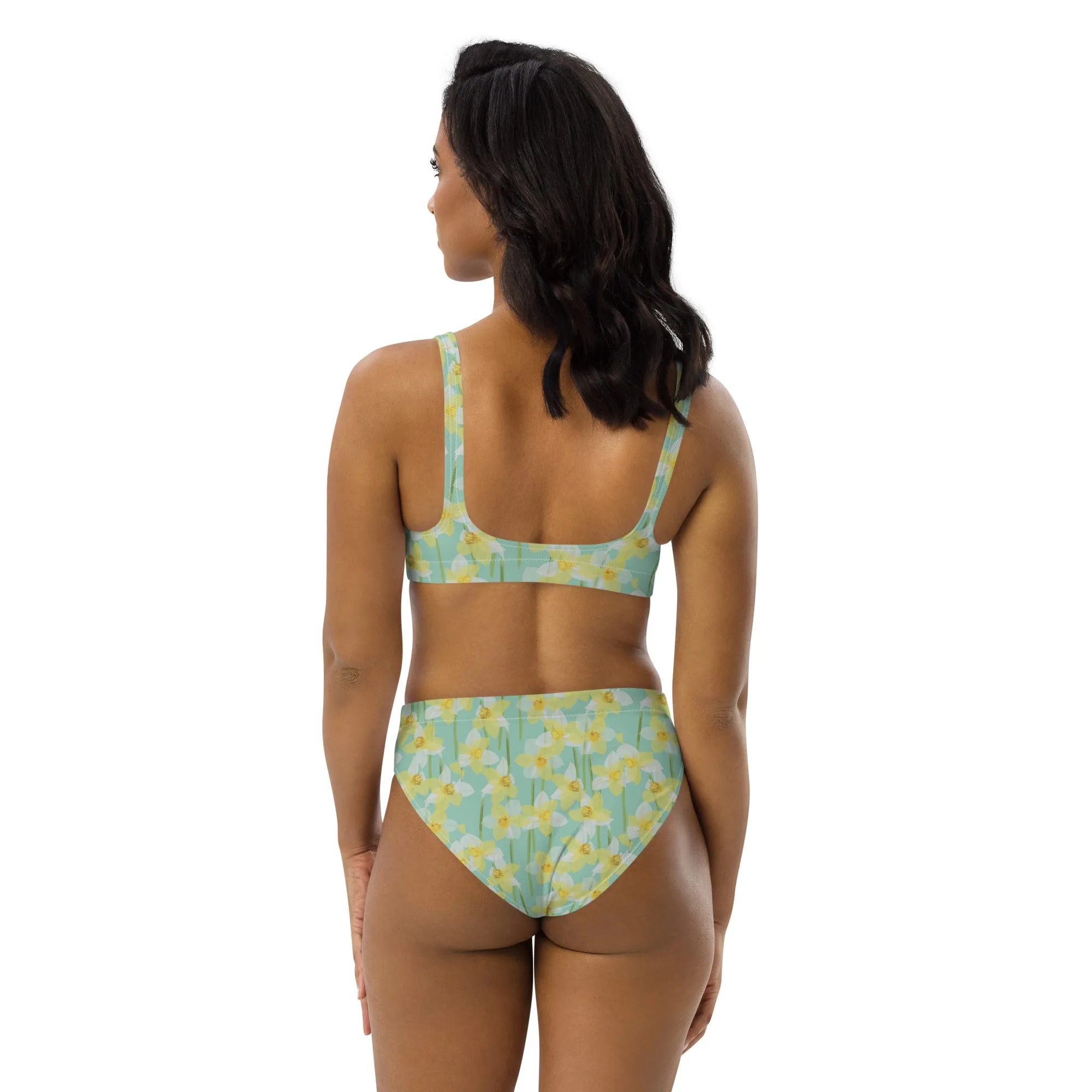 High Waisted Bikini Womens (Glamourange Luxury Bikini High Waisted - 0074 Patterns Model)