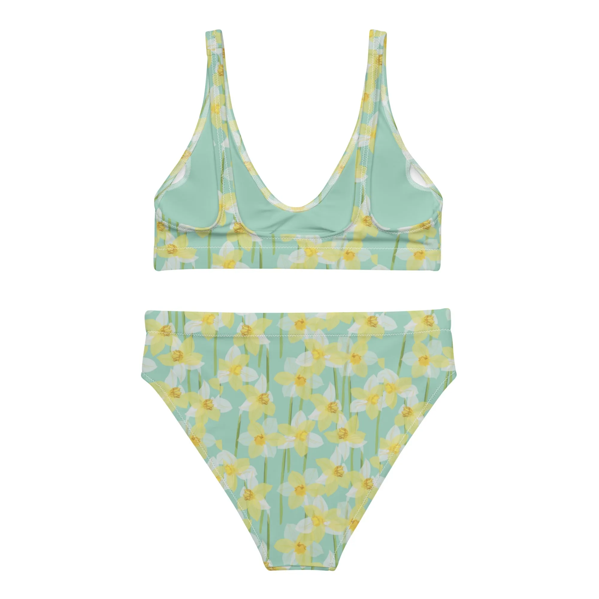 High Waisted Bikini Womens (Glamourange Luxury Bikini High Waisted - 0074 Patterns Model)