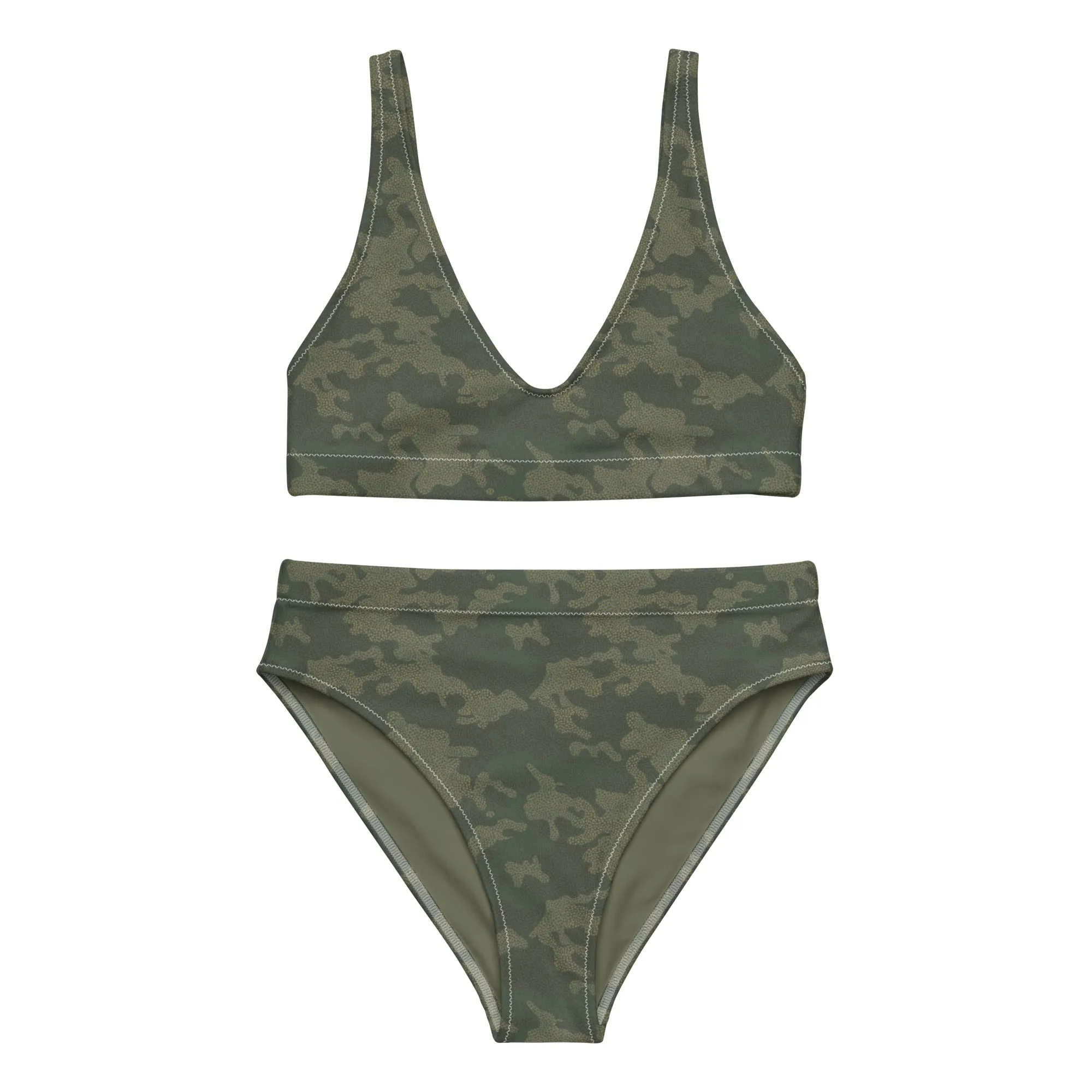 High Waisted Bikini Womens (Glamourange Luxury Bikini High Waisted - 008 Patterns Model)
