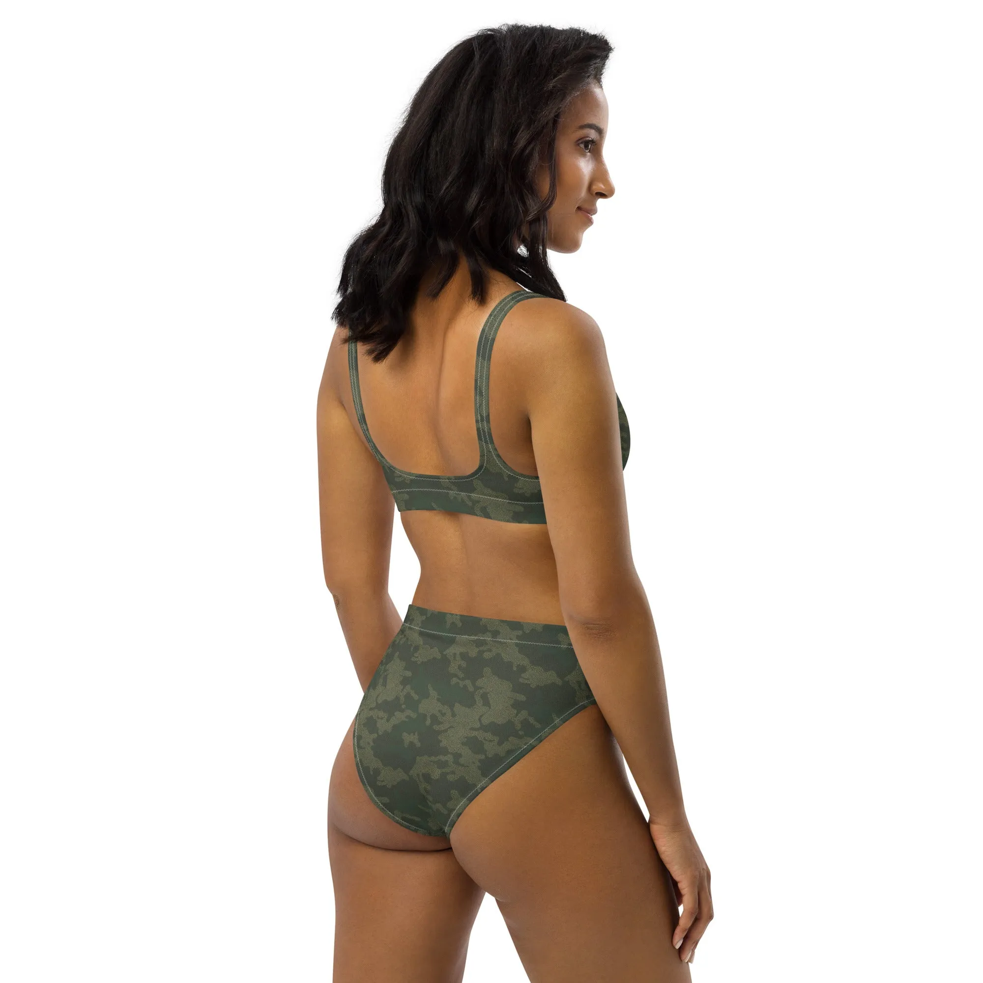 High Waisted Bikini Womens (Glamourange Luxury Bikini High Waisted - 008 Patterns Model)