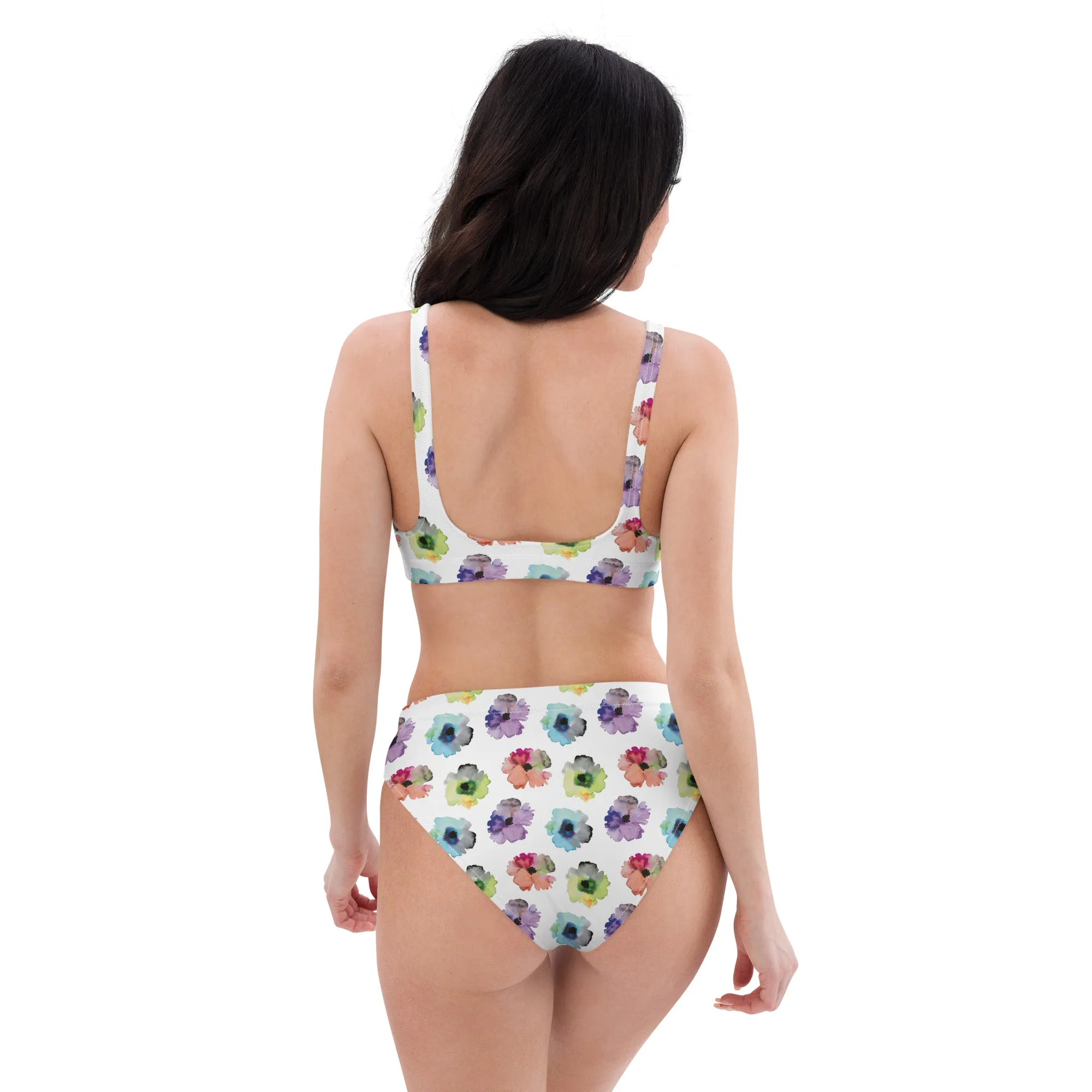 High Waisted Bikini Womens (Glamourange Luxury Bikini High Waisted - 0091 Patterns Model)