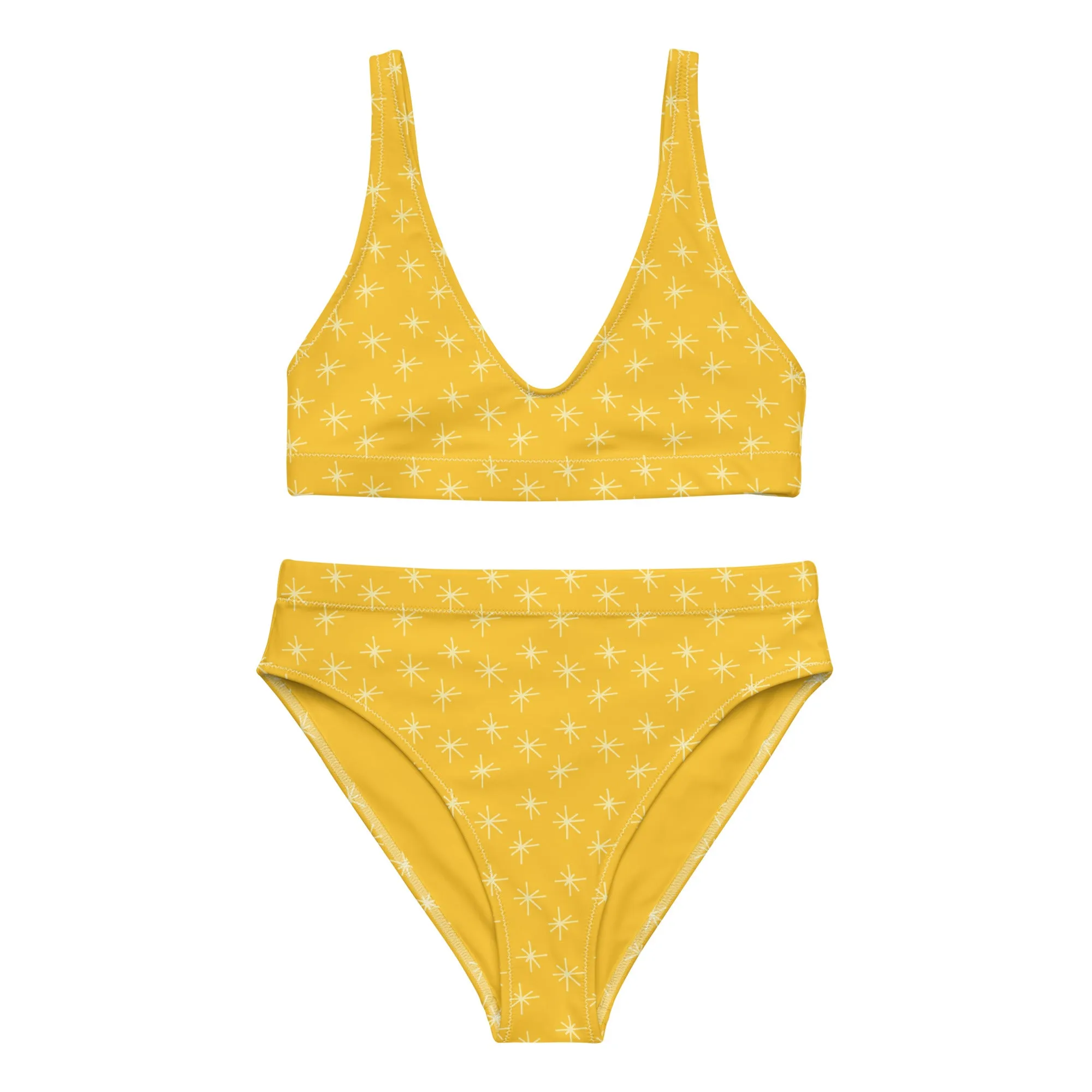 High Waisted Bikini Womens (Glamourange Luxury Bikini High Waisted - 0099 Patterns Model)