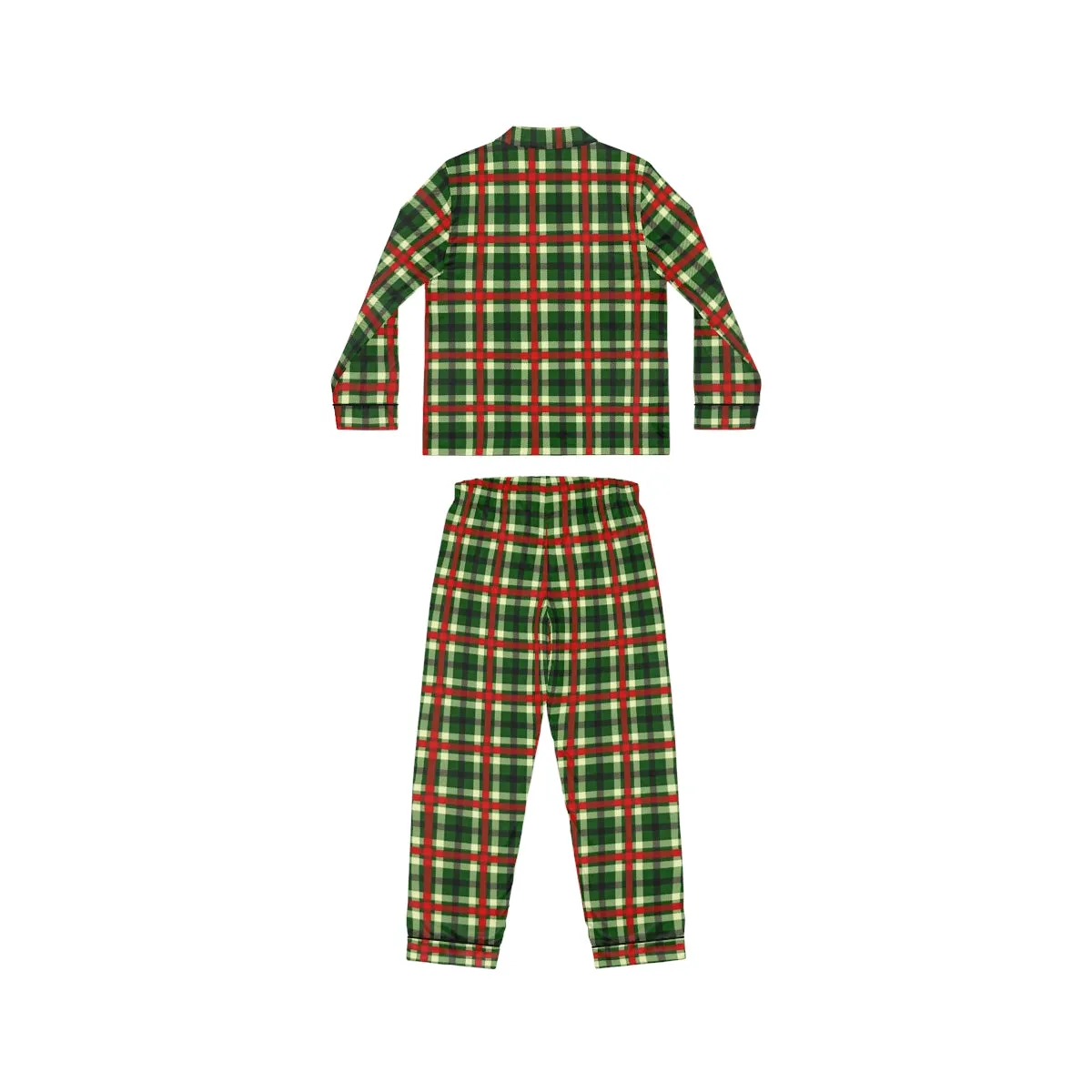 Holiday Plaid Women's Satin Pajamas